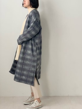「Bou Jeloud（ブージュルード）のアイテム（モッズコート）」を使った、Bou Jeloudさん（レディース・165cm）の秋コーディネート