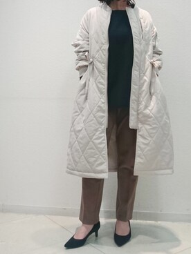 チュニックを使った キルティングコート のレディース人気ファッションコーディネート Wear
