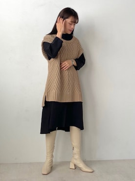 Bou Jeloudさん（レディース・157cm）の秋コーディネート