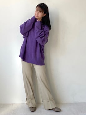 Bou Jeloudさん（レディース・156cm）の秋コーディネート