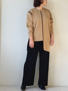 「Bou Jeloud（ブージュルード）のアイテム（チュニック）」を使った、Bou Jeloudさん（レディース・164cm）の秋コーディネート