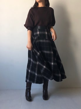 Bou Jeloudさん（レディース・162cm）の秋コーディネート