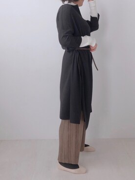 「Bou Jeloud（ブージュルード）のアイテム（バレエシューズ）」を使った、Bou Jeloudさん（レディース・170cm）の秋コーディネート