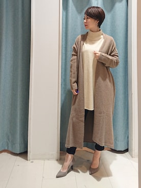 「Bou Jeloud（ブージュルード）のアイテム（チュニック）」を使った、Bou Jeloudさん（レディース・158cm）の秋コーディネート