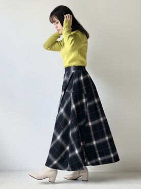 Bou Jeloudさん（レディース・156cm）の秋コーディネート