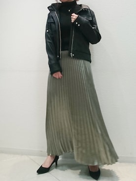 「Bou Jeloud（ブージュルード）のアイテム（その他アウター）」を使った、Bou Jeloudさん（レディース・158cm）の秋コーディネート