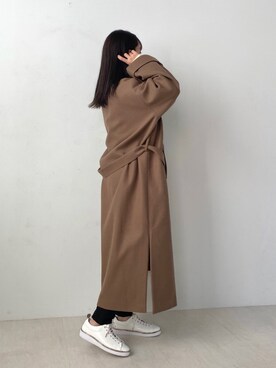 「Bou Jeloud（ブージュルード）のアイテム（スニーカー）」を使った、Bou Jeloudさん（レディース・156cm）の秋コーディネート