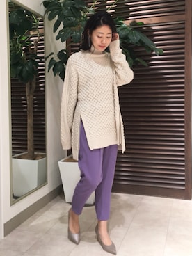 「Bou Jeloud（ブージュルード）のアイテム（チュニック）」を使った、Bou Jeloudさん（レディース・163cm）の冬コーディネート
