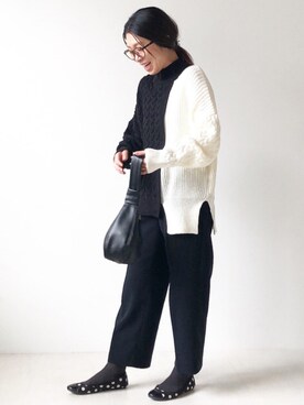 Bou Jeloudさん(レディース・160cm)の冬コーディネート