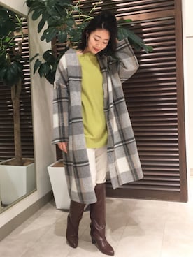 Bou Jeloudさん（レディース・163cm）の冬コーディネート