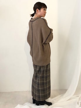 Bou Jeloudさん（レディース・154cm）の冬コーディネート