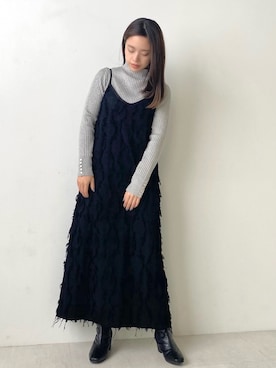 Bou Jeloudさん（レディース・156cm）の冬コーディネート