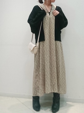 Bou Jeloudさん(レディース・158cm)の冬コーディネート