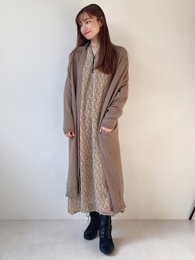 Bou Jeloudさん（レディース・162cm）の冬コーディネート