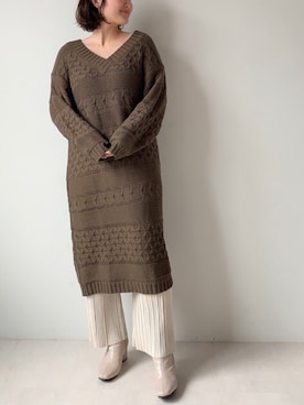 「Bab（バブ）のアイテム」を使った、Bou Jeloudさん（レディース・165cm）の冬コーディネート