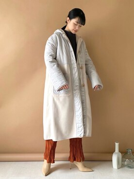 「Bou Jeloud（ブージュルード）のアイテム（その他アウター）」を使った、Bou Jeloudさん（レディース・156cm）の冬コーディネート