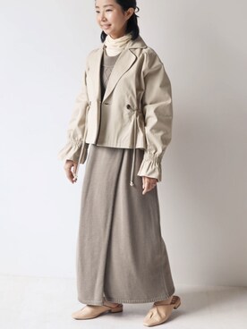 Bou Jeloudさん（レディース・152cm）の冬コーディネート