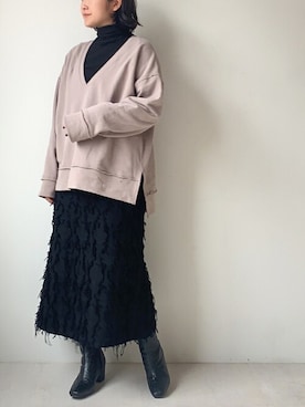 Bou Jeloudさん（レディース・165cm）の冬コーディネート