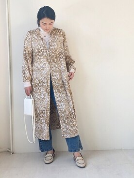 「Bou Jeloud（ブージュルード）のアイテム（ローファー）」を使った、Bou Jeloudさん（レディース・165cm）の冬コーディネート