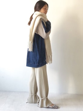 「Bou Jeloud（ブージュルード）のアイテム（バレエシューズ）」を使った、Bou Jeloudさん（レディース・160cm）の冬コーディネート