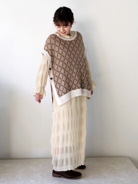 Bou Jeloudさん(レディース・154cm)の冬コーディネート