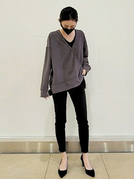 Bou Jeloudさん（レディース・166cm）の冬コーディネート