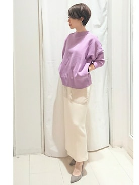 Bou Jeloudさん（レディース・158cm）の冬コーディネート