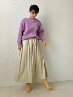 Bou Jeloudさん（レディース・156cm）の冬コーディネート