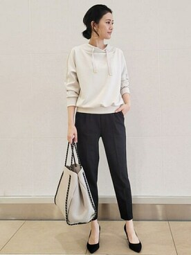 Bou Jeloudさん（レディース・166cm）の冬コーディネート