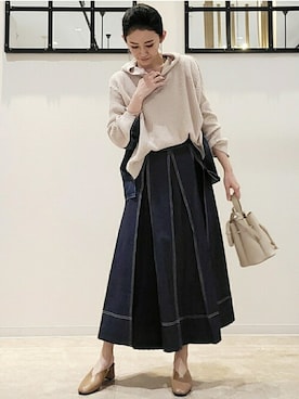 Bou Jeloudさん（レディース・166cm）の冬コーディネート