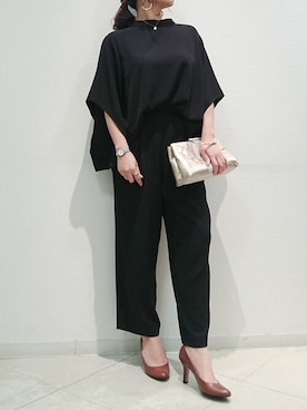 Bou Jeloudさん（レディース・158cm）の冬コーディネート