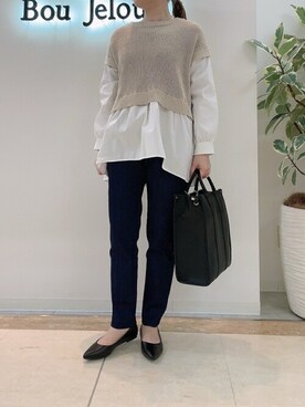 Bou Jeloudさん(レディース・160cm)の冬コーディネート