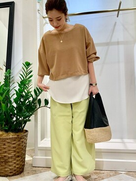 Bou Jeloudさん（レディース・157cm）の冬コーディネート