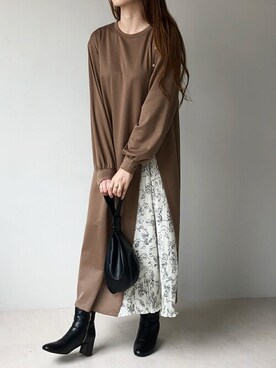 Bou Jeloudさん（レディース・164cm）の冬コーディネート