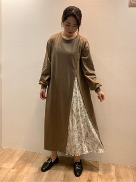 Bou Jeloudさん（レディース・158cm）の冬コーディネート