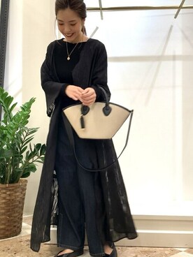 「Bou Jeloud（ブージュルード）のアイテム（バレエシューズ）」を使った、Bou Jeloudさん（レディース・157cm）の冬コーディネート