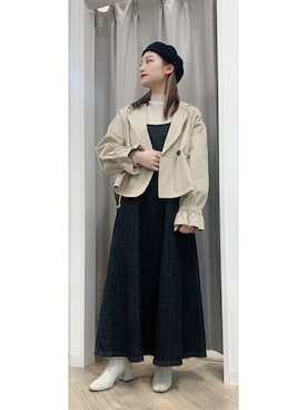 Bou Jeloudさん（レディース・153cm）の冬コーディネート