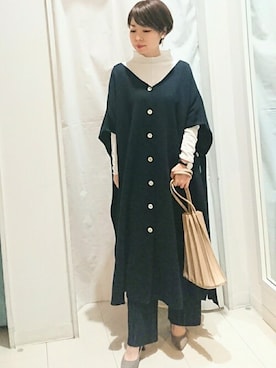 Bou Jeloudさん（レディース・158cm）の冬コーディネート