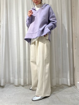 「Bou Jeloud（ブージュルード）のアイテム（ブルゾン）」を使った、Bou Jeloudさん（レディース・158cm）の冬コーディネート