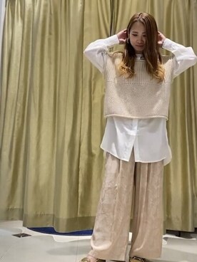 「Bou Jeloud（ブージュルード）のアイテム（ローファー）」を使った、Bou Jeloudさん（レディース・161cm）の冬コーディネート