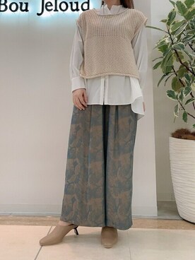 「Bou Jeloud（ブージュルード）のアイテム（サンダル）」を使った、Bou Jeloudさん（レディース・160cm）の冬コーディネート