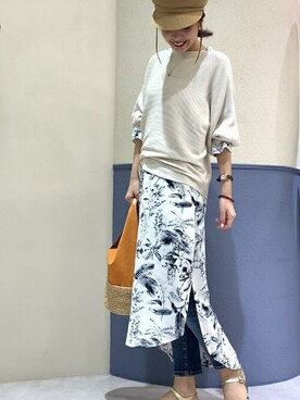 「Bou Jeloud（ブージュルード）のアイテム（アクセサリー）」を使った、Bou Jeloudさん（レディース・157cm）の冬コーディネート