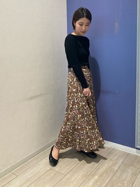 Bou Jeloudさん（レディース・158cm）の冬コーディネート