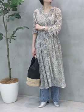 「Bou Jeloud（ブージュルード）のアイテム（アクセサリー）」を使った、Bou Jeloudさん（レディース・158cm）の春コーディネート