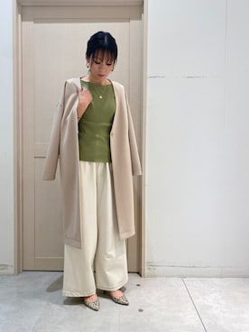 「Bou Jeloud（ブージュルード）のアイテム（アクセサリー）」を使った、Bou Jeloudさん（レディース・161cm）の春コーディネート