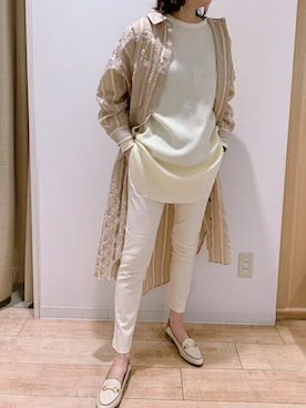 「Bou Jeloud（ブージュルード）のアイテム（ローファー）」を使った、Bou Jeloudさん（レディース・165cm）の春コーディネート