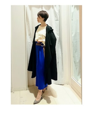 「Bou Jeloud（ブージュルード）のアイテム（その他アウター）」を使った、Bou Jeloudさん（レディース・158cm）の春コーディネート