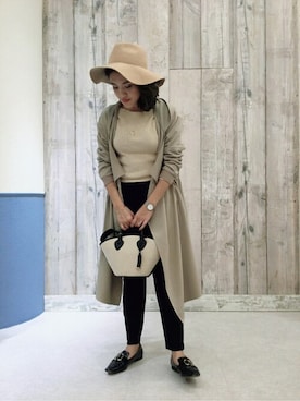「Bou Jeloud（ブージュルード）のアイテム（その他アウター）」を使った、Bou Jeloudさん（レディース・163cm）の春コーディネート