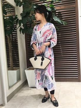 「Bou Jeloud（ブージュルード）のアイテム（ローファー）」を使った、Bou Jeloudさん（レディース・163cm）の春コーディネート