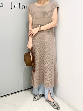 Bou Jeloudさん（レディース・162cm）の春コーディネート